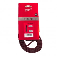 Ремень флисовый полировочный MILWAUKEE, 13х475мм, зерно 100-150 (5шт) для M12 FBFL13