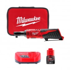 Трещётка аккумуляторная бесщёточная MILWAUKEE 3/8\" (47 Нм) M12 IR-201B (ЗУ+1акк.Х2Ач+сумка)