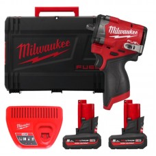 Гайковерт аккумуляторный бесщеточный MILWAUKEE 3/8'' (745 Нм) M12 FCIWF38G3-502X, с кольцом