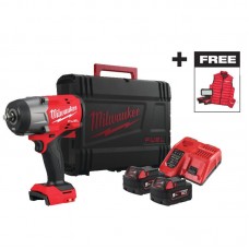 Гайковерт аккумуляторный бесщёточный MILWAUKEE 1/2\" (2034 Нм) M18 FHIWF2F12MC-502X жилетка + ALIS-0
