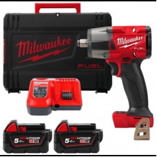 Гайковерт аккумуляторный бесщёточный MILWAUKEE 1/2\" (881 Нм) M18 FMTIW2F12-502X,с кольцом