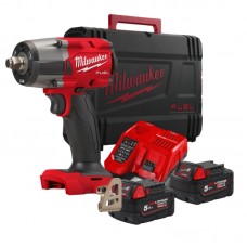 Гайковерт аккумуляторный бесщёточный MILWAUKEE 1/2\" (881 Нм) M18 FMTIW2F12-502X,с кольцом