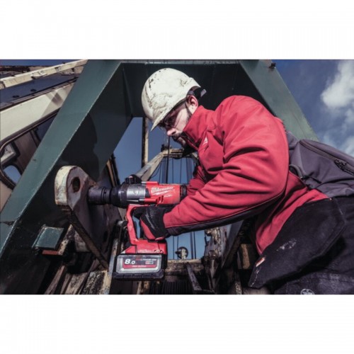Гайковерт аккумуляторный бесщеточный MILWAUKEE 1'' (2400Нм) M18 ONEFHIWF1-0X, с кольцом (каркас)