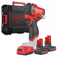 Гайковерт аккумуляторный бесщёточный MILWAUKEE 1/2\" (746 Нм) M12 FCIWF12G3-502X,с кольцом