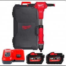 Гайковерт железнодорожный аккумуляторный MILWAUKEE 1'' M18 FHIWF1R-122C (2000Нм)(ЗУ+2Х12Ач), (замена