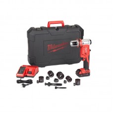 Пробойник аккумуляторный для отверстий FORCE LOGIC™ MILWAUKEE M18 HKP-201CA (ЗУ+2акк.Х2Ач+насадки)