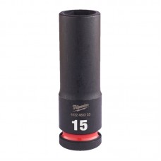 Головка ударная ShW 1/2'' SKT MILWAUKEE, удлиненная, 15мм