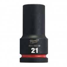 Головка ударная ShW 3/4'' SKT MILWAUKEE, удлиненная, 21мм
