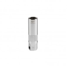 Головка хромированная 3/8'' MILWAUKEE, для свечек зажигания, 14мм