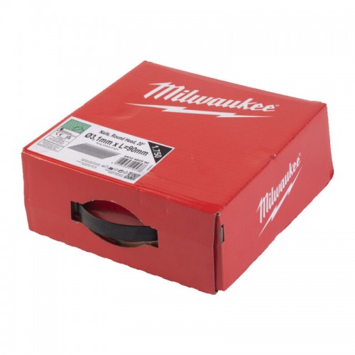 Гвозди с кольцевой накаткой и полукруглой головой MILWAUKEE 20°/75мм RS для M18 FFN21 (1750шт)