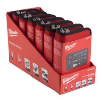 Набор головок торцевых хромированных метрических ¼” + ударные биты MILWAUKEE, (4-14мм) (39шт)