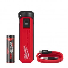 Аккумулятор и зарядное устройство (POWERBANK) 2,1А MILWAUKEE, L4 PPS-301, с зарядным устройством USB
