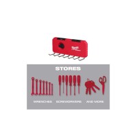 Тримач для ключів PACKOUT MILWAUKEE SMALL HOOK ROW (7 гачків) (100x232x77мм)