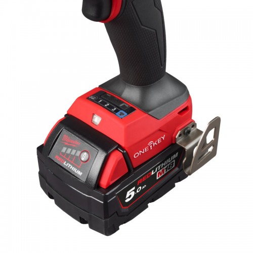 Дрель-шуруповёрт аккумуляторная бесщёточная MILWAUKEE M18 ONEDD3-502X 158Нм (ЗУ+2акк.Х5Ач+HDкейс)
