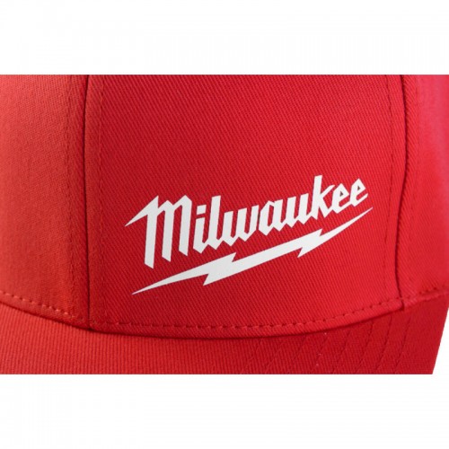 Бейсболка BCS RD SM MILWAUKEE, красная, размер S/M