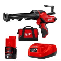 Пистолет для герметика аккумуляторный MILWAUKEE M12 PCG/310C-201B (310мл) (ЗУ+1акк.Х2Ач+сумка)