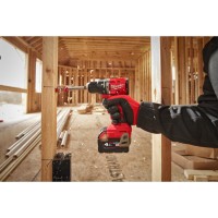 Дриль-шуруповерт акумуляторна безщіткова ударна MILWAUKEE M18 BLPDRC-502C (60Нм) (ЗУ+2Х5Ач+кейс)