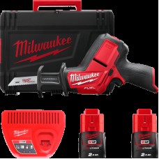 Пила сабельная аккумуляторная бесщеточная MILWAUKEE M12 CHZ-202C (ЗУ+2акк.Х2Ач+кейс)