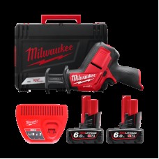 Пила сабельная аккумуляторная бесщеточная MILWAUKEE M12 CHZ-602X (ЗУ+2акк.Х6Ач+HDкейс)