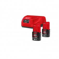 Энергокомплект MILWAUKEE M12 NRG-302 (ЗУ С12+ з 2 шт. B3 Ач)
