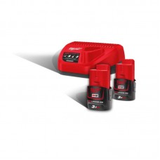 Энергокомплект MILWAUKEE M12 NRG-302 (ЗУ С12+ з 2 шт. B3 Ач)