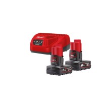 Энергокомплект MILWAUKEE M12 NRG-602 (ЗУ С12+ 2акк.Х6Ач B6)