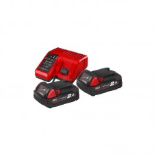 Енергокомплект MILWAUKEE M18 NRG-202 (ЗУ M12-18C+2акк.Х2Ач В2)