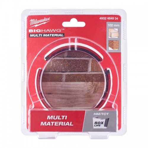 Коронка по мультиматериалам BIG HAWG™ TCT MILWAUKEE, Ø102мм