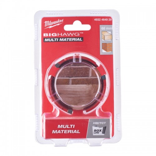 Коронка по мультиматериалам BIG HAWG™ TCT MILWAUKEE, Ø68мм