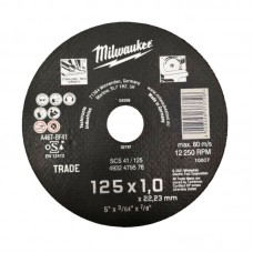 Диск отрезной по металлу MILWAUKEE Trade, SCS 41/125х1, Ø125мм