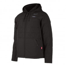 Куртка с подогревом с капюшоном MILWAUKEE, M12 HPJBL2-0XXL, черная (размер XXL)