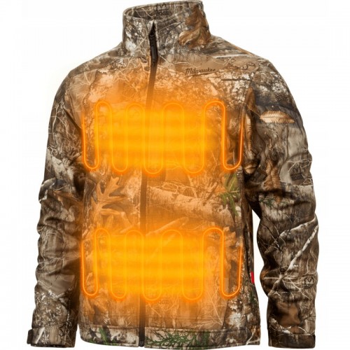 Куртка с подогревом MILWAUKEE, M12 HJCAMO6-201 (L), камуфляжная (размер L) (+ЗУ, 1 аккум.Х 2Ач)