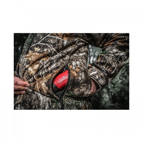 Куртка с подогревом MILWAUKEE, M12 HJCAMO6-201 (L), камуфляжная (размер L) (+ЗУ, 1 аккум.Х 2Ач)