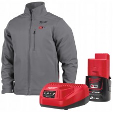 Куртка с подогревом MILWAUKEE M12 HJGREY5-201, серая, размер XL (ЗУ +1акк.Х2Ач)