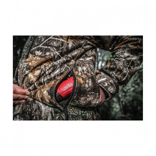Куртка с подогревом MILWAUKEE, M12 HJCAMO6-201 (XXL), камуфляжная (размер XXL) (+ЗУ, 1 аккум.Х 2Ач)