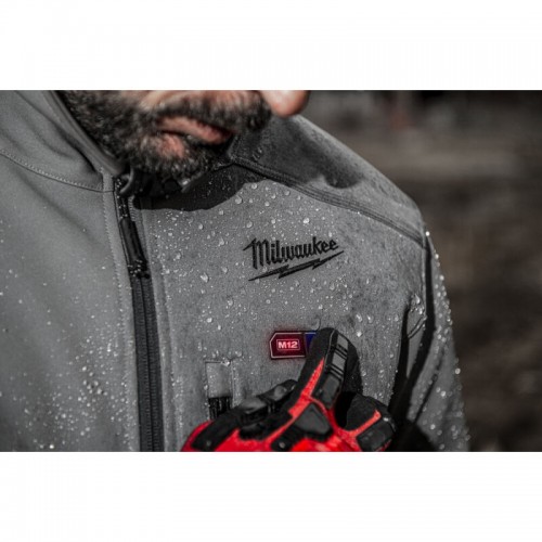 Куртка с подогревом MILWAUKEE M12 HJGREY5-201, серая, размер XXL (ЗУ +1акк.Х2Ач)