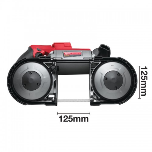 Пила ленточная аккумуляторная бесщёточная MILWAUKEE M18 CBS125-502C (ЗУ+2акк.Х5Ач+кейс)