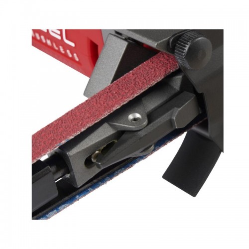 Шлифмашина ленточная аккумуляторная бесщеточная MILWAUKEE M12 FBFL13-402B (13мм) (ЗУ+2Х4Ач+сумка)