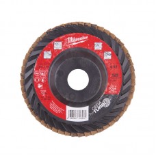 Лепестковый диск SLC50/125G60 CERA TURBO 125 мм / зерно 60 MILWAUKEE