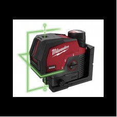 Нивелир линейно-точечный аккумуляторный MILWAUKEE M12 CLLP-301C (зелёный луч)