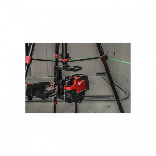 Нивелир линейно-точечный аккумуляторный MILWAUKEE M12 CLLP-0C (зелёный луч)