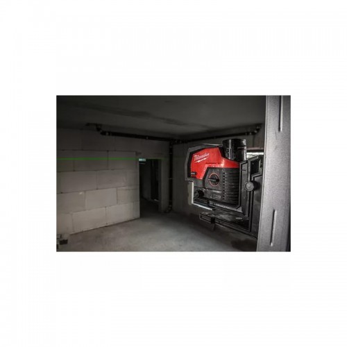 Нивелир линейно-точечный аккумуляторный MILWAUKEE M12 CLLP-0C (зелёный луч)