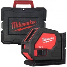 Нивелир лазерный аккумуляторный на батарейках AA MILWAUKEE CLL-C (зелёный луч)