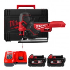 Пила лобзиковая аккумуляторная бесщёточная MILWAUKEE M18 FBJS-502X (ЗУ+2акк.Х5Ач+HDкейс)