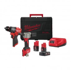 Набор из 2 инструментов аккумуляторных бесщеточных MILWAUKEE M12 FPP2D2-422X (HDкейс)