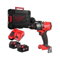 Дрель-шуруповёрт аккумуляторная бесщёточная MILWAUKEE M18 FDD3-502X (158Нм) (ЗУ+2акк.Х5Ач+HDкейс)