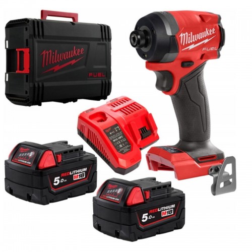 Шуруповерт ударный аккумуляторный бесщёточный MILWAUKEE (226 Нм) M18 FID3-502X (ЗУ+2ак.Х5Ач+HDкейс),