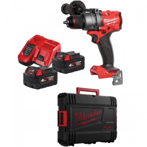 Дрель-шуруповёрт аккумуляторная бесщёточная ударная MILWAUKEE M18 FPD3-402X (158 Нм) (ЗУ+2Х4Ач,кейс)