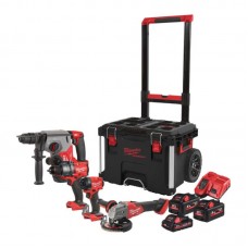 Набор из 4х инструментов аккумуляторных бесщеточных MILWAUKEE M18FPP4E-555T