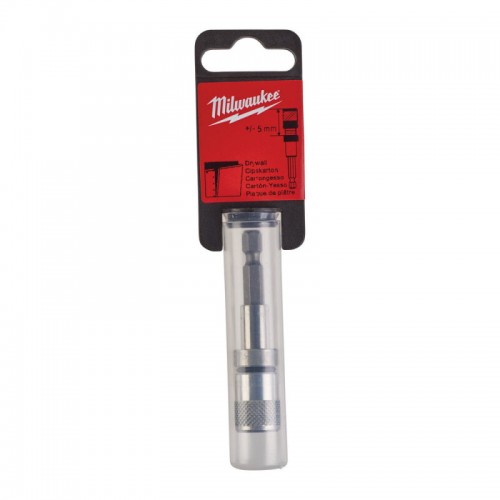 Держатель для бит магнитный 1/4'' Hex MILWAUKEE,  для гипсокартона, с фиксатором, 58мм